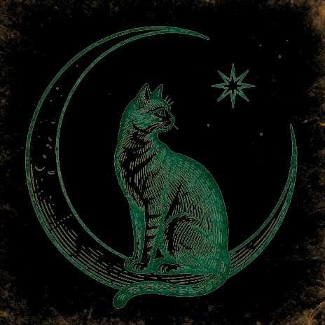 An engraved almanac emblem for dreaming of Cats