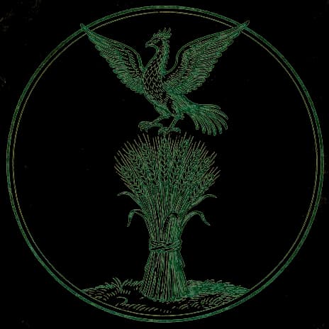 An engraved almanac emblem for the angel number 858