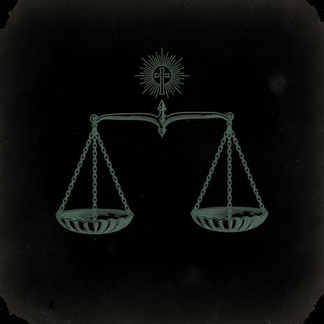 An engraved almanac emblem for Is Manifestation a Sin?