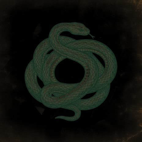 An engraved almanac emblem for dreaming of A Black Snake