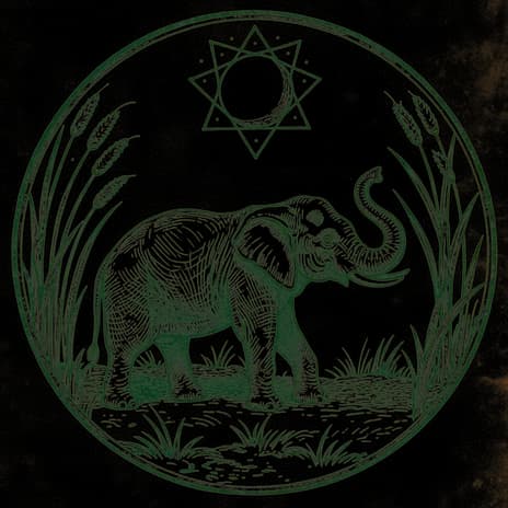 An engraved almanac emblem for dreaming of Elephant