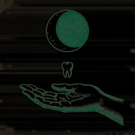 An engraved almanac emblem for dreaming of Losing Teeth