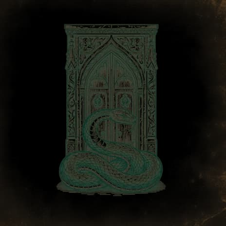 An engraved almanac emblem for dreaming of A Snake In The House