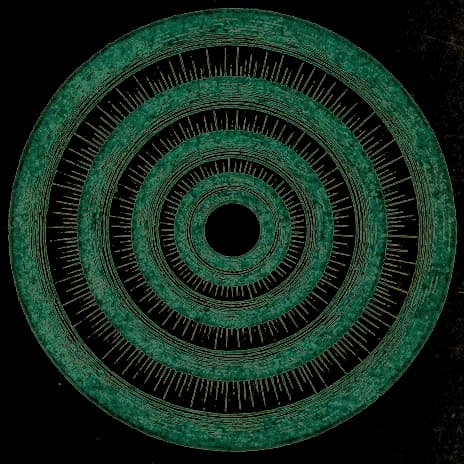 An engraved almanac emblem for the angel number 00000
