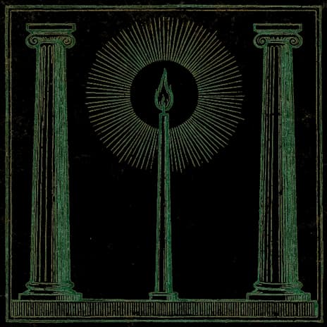 An engraved almanac emblem for the angel number 11