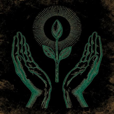 An engraved almanac emblem for the angel number 122