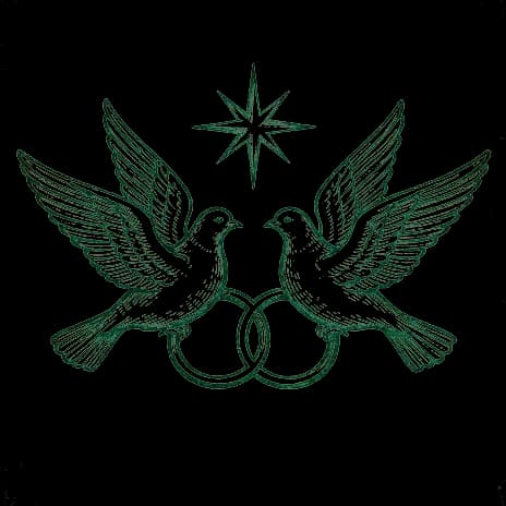 An engraved almanac emblem for the angel number 2020