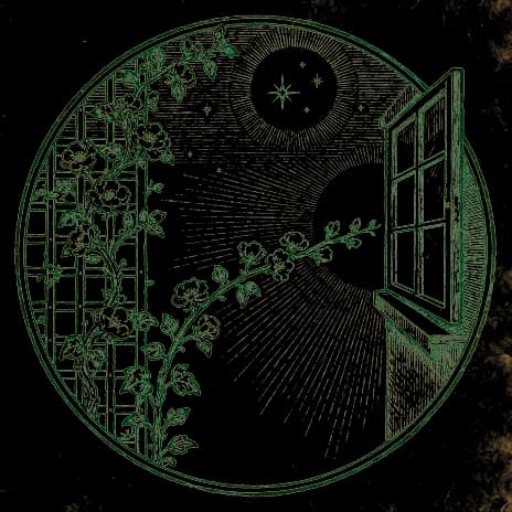 An engraved almanac emblem for the angel number 345