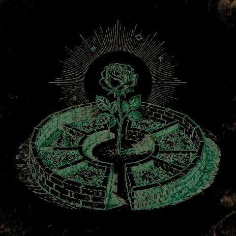 An engraved almanac emblem for the angel number 6