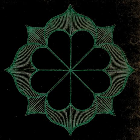 An engraved almanac emblem for the angel number 666
